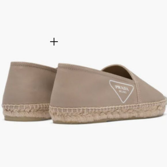 Prada Gabardine Fabric Espadrilles, Beige, 8 Mens - Picture 6 of 8